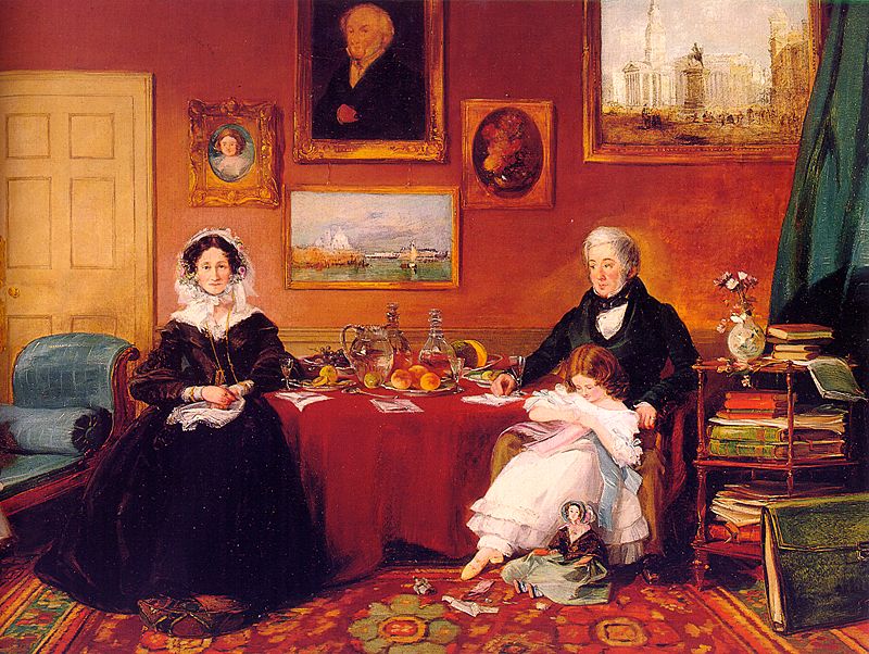 James Holland The Langford Family in their Drawing Room